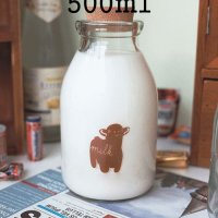 [사바이사바이(sabaisabai)] Milk 코르크 소큐트 우유병 500ml