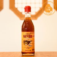 해피유통 통참깨로 짠 고소한 최고급 참기름 350ml  1병