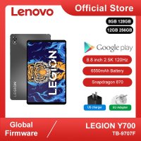 Lenovo-글로벌 펌웨어 레기온 Y700 8GB 128GB 게임용 태블릿  레기온 8.8 인치 6550mAh 45W 충전 2560x1600 한 손으로 태블릿