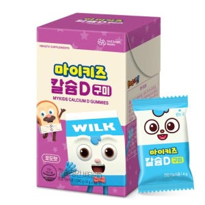 대상웰라이프 마이키즈 칼슘D 구미 1박스