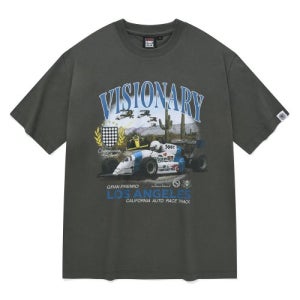 [비전스트릿웨어] VSW Racing T-Shirts Charcoal VS2302ST04CH