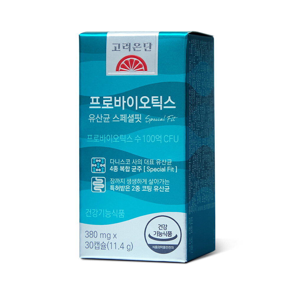 <b>고려은단</b> 프로바이오틱스 유산균 스페셜핏 100억 유산균 30캡슐X1개(1개월분)