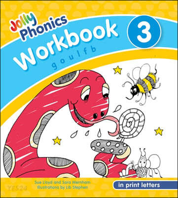 Jolly Phonics Workbook 3: In Print Letters (American English Edition) (정자체 (in print letters))