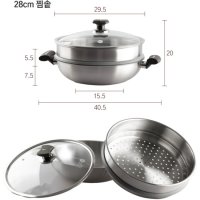 리빙아트 디오바코 포시드 플러스 스텐냄비 28cm 궁중찜솥