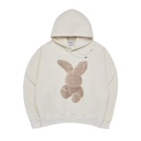 아크메드라비 CREAM FUZZY RABBIT HOODIE CREAM - 퍼지레빗