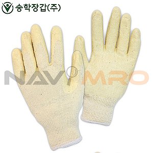 송학 반코팅 장갑 (13G 백색)