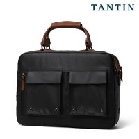 탄틴 TANTIN 클래식 코팅 캔버스 서류가방 BK T12089BK