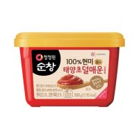 청정원 청정원 순창100 현미 태양초 덜매운고추장500g