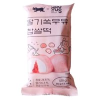 유어스 쿠캣 딸기쏙우유찹쌀떡 2개입 총120g