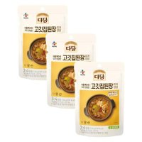 CJ 장 다담 고깃집된장찌개양념 된장찌개 집된장 홈쿡 130g 3개 1세트