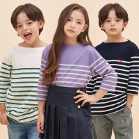 BEANPOLE KIDS BEANPOLE KIDS 면 7부 스트라이프 티셔츠