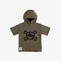 누누누 FUZZY SKULL S S HOODED SWEATSHIRT NU22TH307