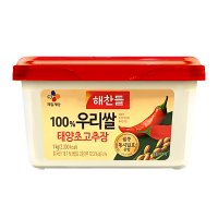 해찬들 100 우리쌀 태양초 고추장 1kg 맛있게 매운 국산고추장