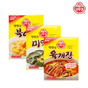 오뚜기 맛있는 북어국 / 미역국 / 육개장 17g x 2개 x 12입