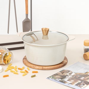 퀸센스 라이트 인덕션 세라믹 냄비 양수 24cm