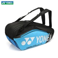 YONEX 투어 에디션 PU 대형 테니스 가방 신발 수납 공간 남성 방수 최대 8 라켓 배드민턴