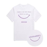 밴웍스 Smile Logo 오버핏 반팔 티셔츠 VS0025