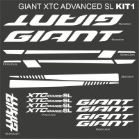 GIANT XTC ADVANCED KIT1 프레임 스티커 MTB 산악 자전거 도로 사이클링 데칼 G18