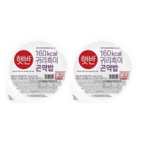 햇반 귀리 흑미 곤약밥 150g x 24