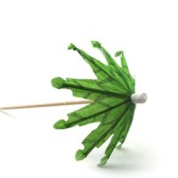 칵테일 야자수 데코픽 초록 잎사귀 장식꽂이 꼬챙이