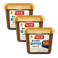 해찬들 그대로 된장찌개양념 450g x 3 바지락 꽃게