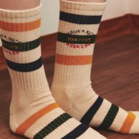 아이헤이트먼데이 Weekend Socks Point Stripe - 멀티