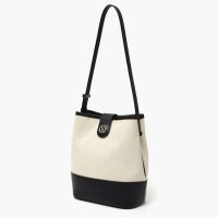 [2차 예약배송 9/14]town bag (bucket shoulder) - herringbone ivory