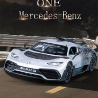 벤츠 부가티 람보르기니 자동차는 F1 미니어처 피규-메르세데스 AMG ONE 그린