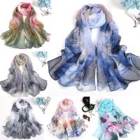 여름 여성 스카프 보헤미아 꽃 해변 Hijab Shawls 랩 여성 Foulard Echarpe 디자이너 Pashmina Bandana