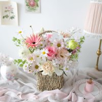 [수원]꽃바구니 만들기 미니플라워바스켓 원데이 클래스플라워클래스