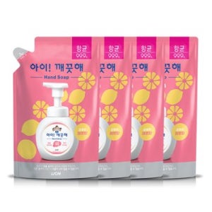 아이깨끗해 레몬 450ml 리필 x 4개