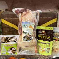 덕담골 토종청둥 유황오리 황제백숙세트1.4kg 1마리(약재60g 포함) 황칠액기스 600ml 누룽지250g 황제해신탕으로 만들어보세요  1개