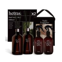 HETRAS 프리미엄 대용량 디퓨저 2개 멀티스프레이 선물세트 premium large capacity diffuse