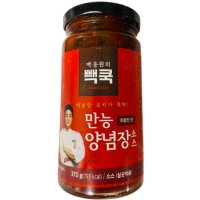 백종원의 만능양념장 소스 매콤한 맛 370g 4개