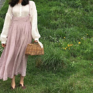 린넨 점프스커트, 핑크하우스