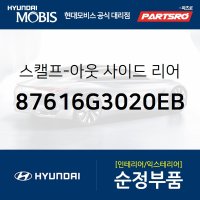 올뉴 i30 사이드미러커버 백미러커버,운전석쪽 (에보니 블랙) (87616G3020EB)