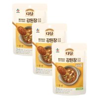 CJ 장 다담 강된장찌개양념 된장찌개 집된장 홈쿡 130g 3개 1세트