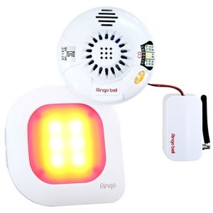 GSR-301L수신기+GFV-300일산화탄소 감지기 경보기 세트 학교급식실 조리실 주방 가스안전예방 음성알리미