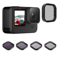 TELESIN CPL 렌즈 필터 세트  알루미늄 합금 프레임  GoPro Hero 9 10 11 블랙 액션 카메라 ND CPL 렌즈  ND8 ND16 ND32