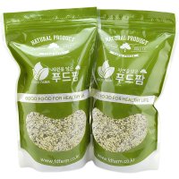 푸드팜 23년 최근통관 캐나다산 (A품질) 햇 햄프씨드 1kg(500g+500g) / 대마종자 씨앗