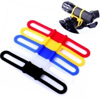 Cycling Light Holder Bicycle Handlebar Silicone Strap Band Phone Fixing Elastic Tie Rope Bicicleta T