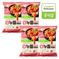 풀무원 고추장크림 밀누들 떡볶이 2인분 375g x4봉