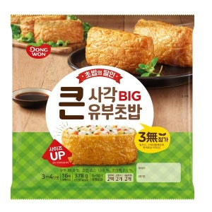 동원 초밥의달인 큰사각유부초밥 378g x 2개