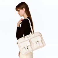 [필인더블랭크] Trapezoid PK Shoulder Bag (eggshell)