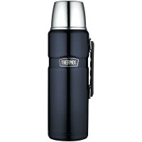 써모스 THERMOS 스테인리스 킹 진공 단열 음료용 병 2리터 68 액량온스 미드나이트