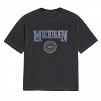 TRAVEL 8 14 미시간 울버린 피그먼트 반팔티 차콜 MICHIGAN WOLVERIN PIGMENT OVER FIT TEE BLAC