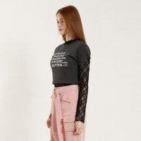 핑크파인애플 LACE SEE THROUGH T SHIRT