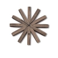 움브라 디자인 벽시계 Ribbonwood Antique Walnut