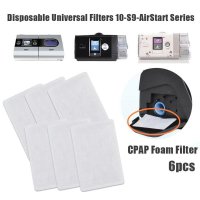 코골이방지 양압기 2 6 12 24Pcs 일회용 CPAP 필터 Resmed S9 S10 시리즈 기계 거품 필터 CPAP 액세서리