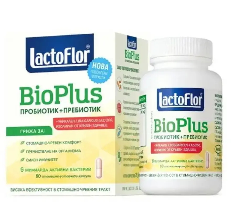 락토플로 Lactoflor 바이오플러스 60캡슐 6통 불가리아유산균